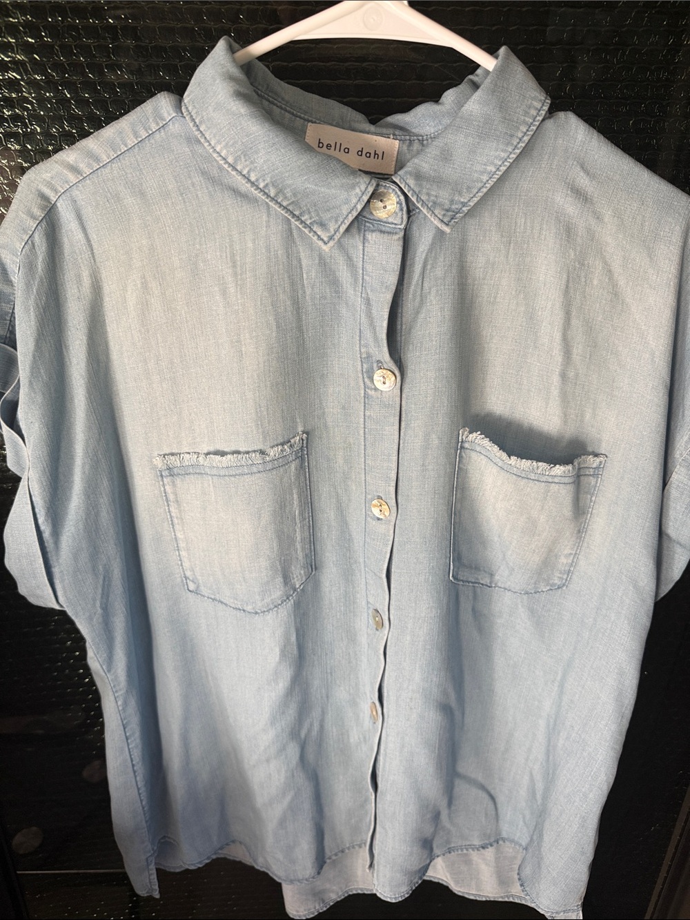 Bella Dahl Light Chambray Button-Down Shirt